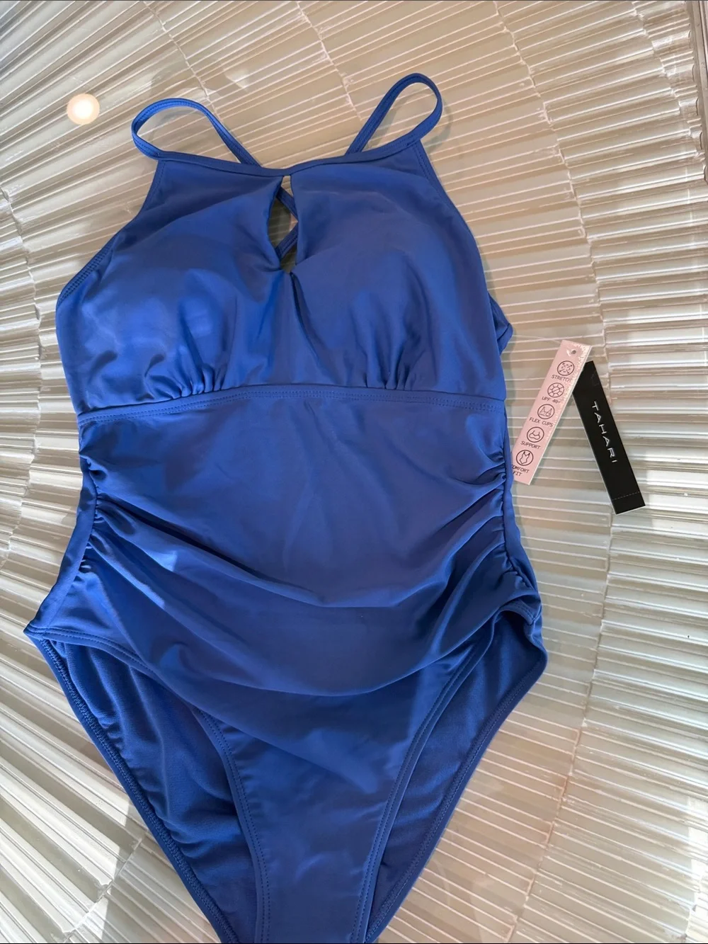 Ladies Blue One-Piece Swimsuit - Tahari